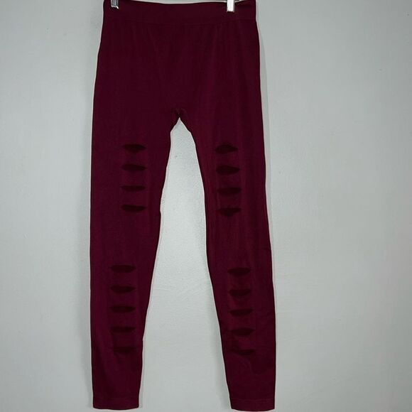 Neon Mascara Cutout Leggings - Picture 1 of 7